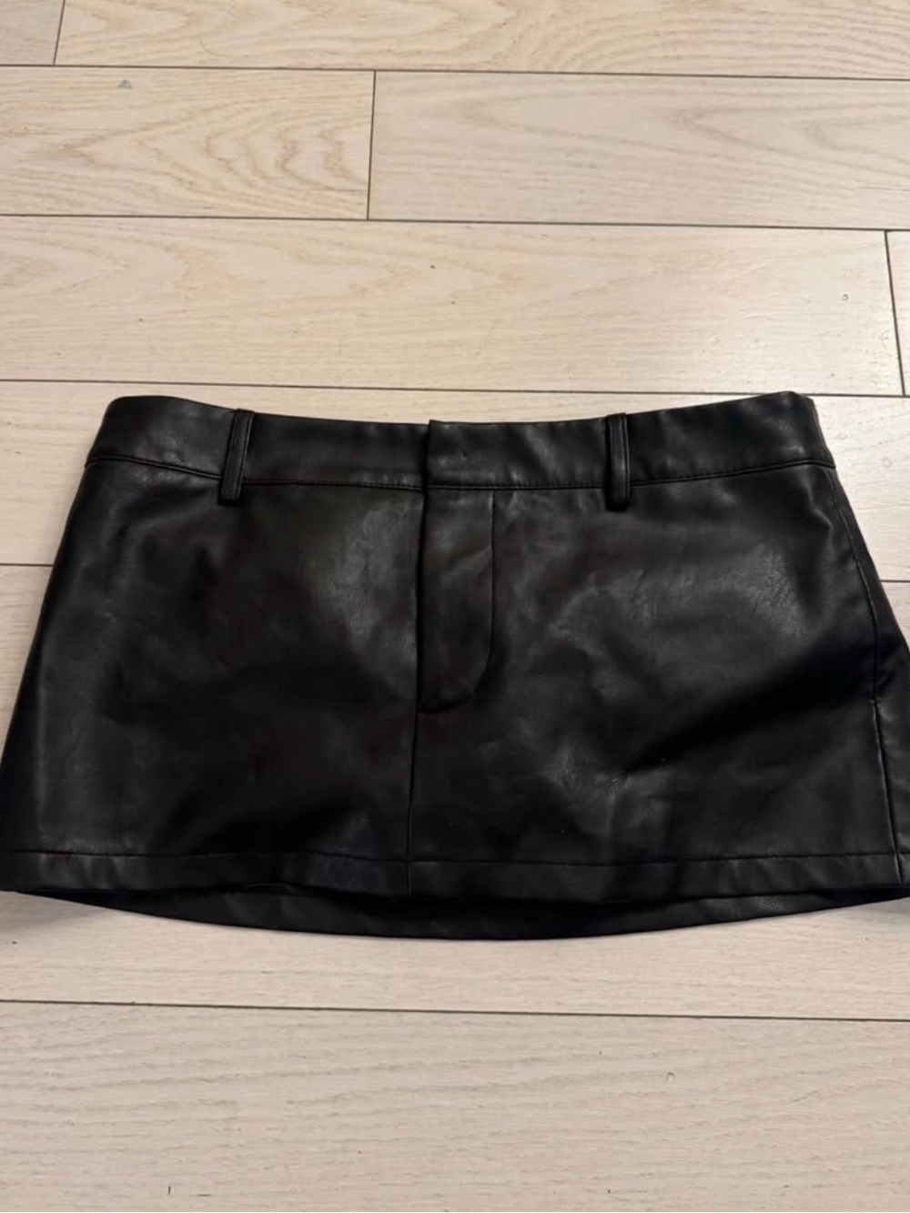 Lioness Black Faux Leather Mini Skirt - Sleek Short Silhouette